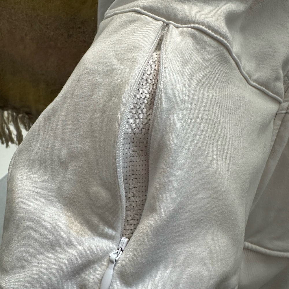 Fabletics White Fitted Athletic Zip-Up Jacket - image 7